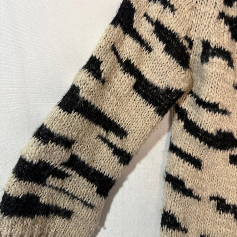 Sleeping On Snow Anthropologie Wool Cardigan Small Chunky Knit - Picture 5 of 10